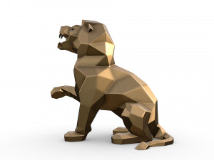 Angry lion 3D Print Model