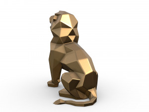 Angry lion 3D Print Model