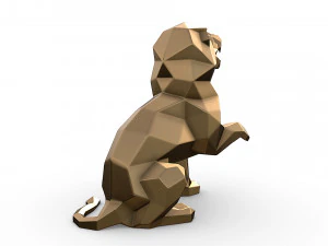 Angry lion 3D Print Model