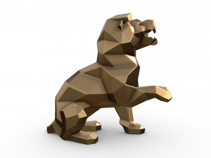Angry lion 3D Print Model