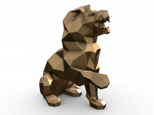 Angry lion 3D Print Model