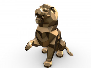 Angry lion 3D Print Model