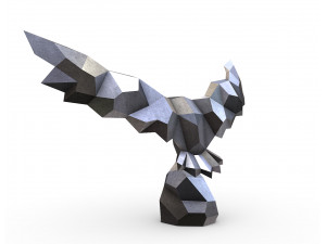 Snowy owl 3D-printmodel