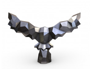 Snowy owl 3D-printmodel