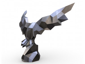 Snowy owl 3D-printmodel