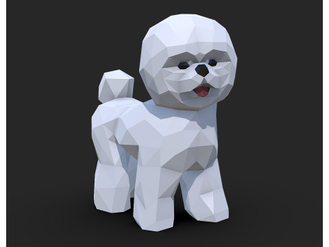 Bichon Frise dog 3D 打印模型