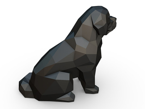 Newfoundland terre neuve dog 3D Baskı Modeli