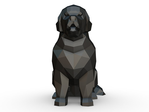 Newfoundland terre neuve dog 3D Baskı Modeli