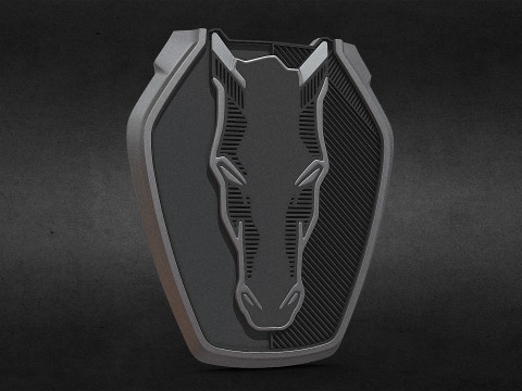 Mustang logo 3D प्रिंट मॉडल