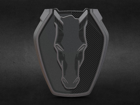 Mustang logo 3Dプリントモデル