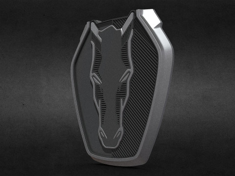 Mustang logo 3Dプリントモデル