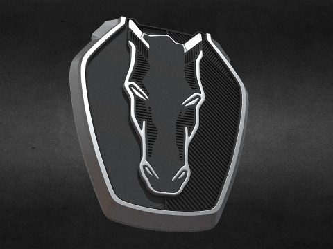 Mustang logo 3Dプリントモデル