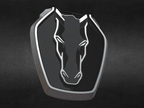 マスタングのロゴ 3Dプリントモデル