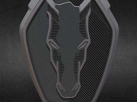 Mustang logo 3Dプリントモデル