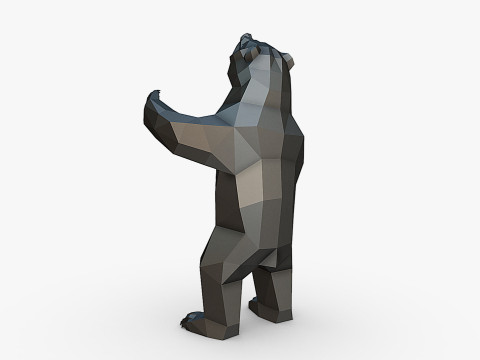 Grizzly bear figure 3D print model Modelo de Impressão 3D