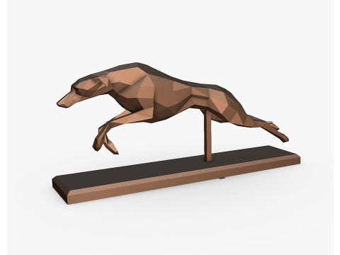 Italian Greyhound dog 3D print model 3D Принт Модель