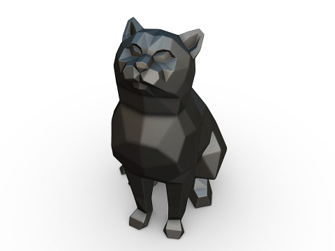 Cat figure 3D print model Modèles 3D en vedette