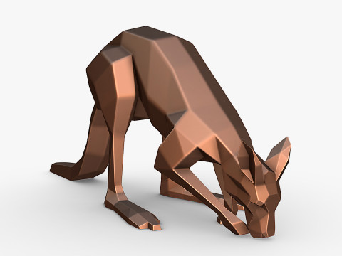 Kangaroo 3D print model 3D Принт Модель
