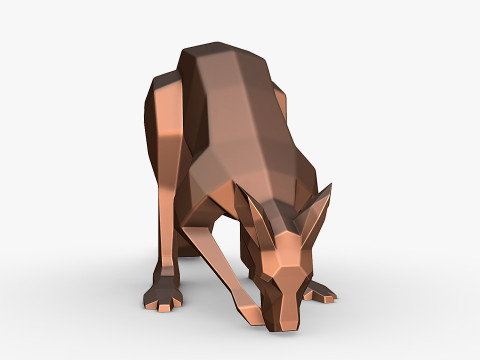 Kangaroo 3D print model 3D प्रिंट मॉडल