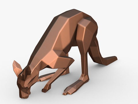 Kangaroo 3D print model 3D प्रिंट मॉडल