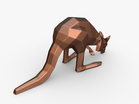 Kangaroo 3D print model 3D प्रिंट मॉडल