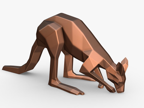 Kangaroo 3D print model 3D प्रिंट मॉडल