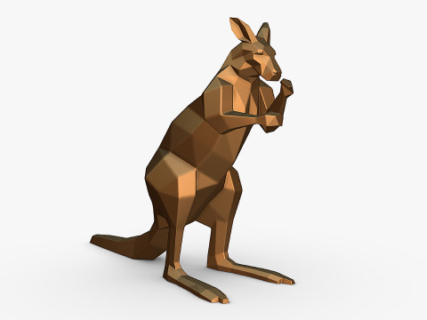 Kangaroo 3D print model 3D Принт Модель