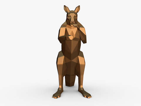 Kangaroo 3D print model Modelo de impresión 3D