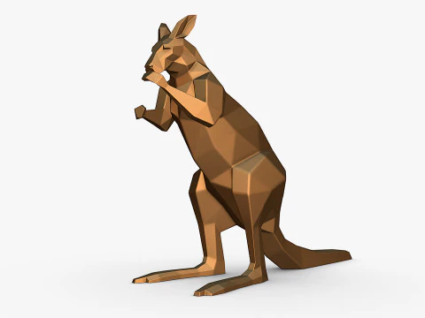 カンガルーの3Dプリントモデル 3Dプリントモデル