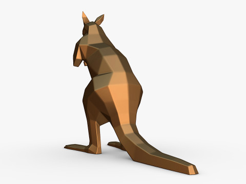 Kangaroo 3D print model Modelo de impresión 3D