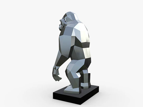 Mod&egrave;le d'impression 3D de gorille Modèles 3D en vedette