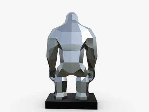 Mod&egrave;le d'impression 3D de gorille Modèles 3D en vedette