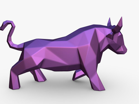 Bull figurine 3D print model 3D Print Model