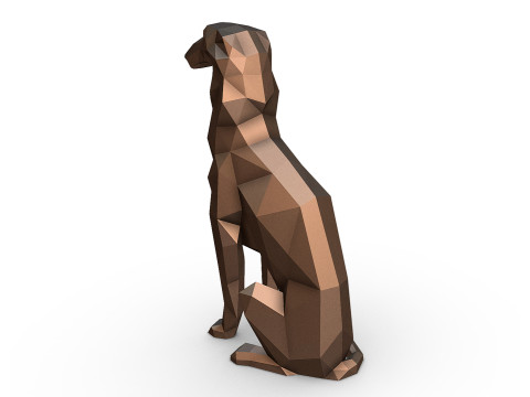 Borzoi model 3D print model 3D-printmodel