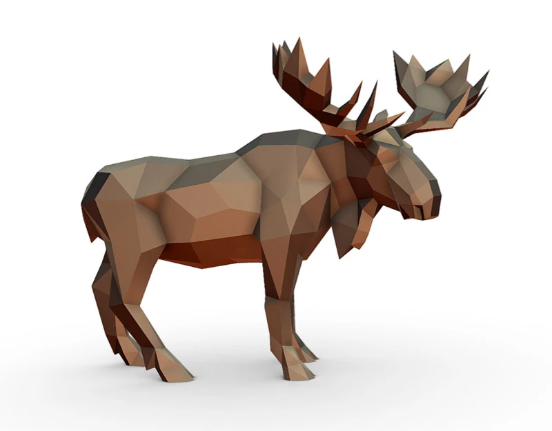 Modello di stampa 3D di alce Modello di stampa 3D .c4d .max .obj .3ds .fbx .stl .blend