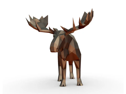 Modello di stampa 3D di alce Modello di stampa 3D