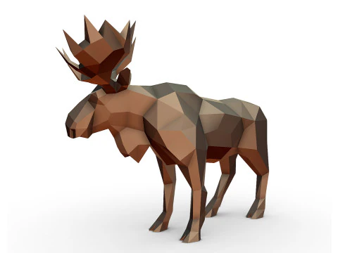 Modello di stampa 3D di alce Modello di stampa 3D