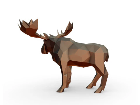 Modello di stampa 3D di alce Modello di stampa 3D