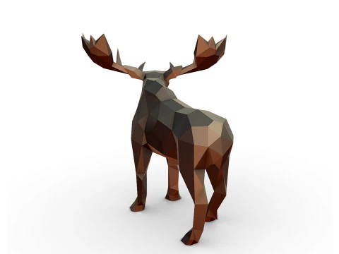 Modello di stampa 3D di alce Modello di stampa 3D