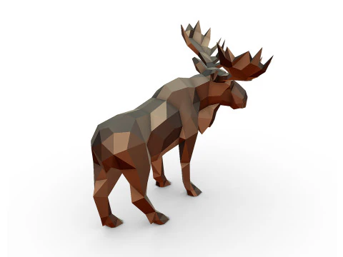 Modello di stampa 3D di alce Modello di stampa 3D