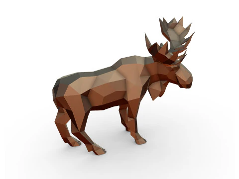 Modello di stampa 3D di alce Modello di stampa 3D