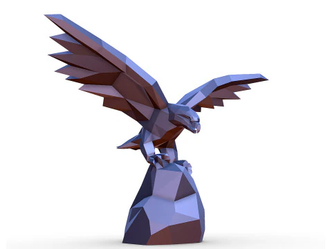 イーグルフィギュア3Dプリントモデル 3Dプリントモデル
