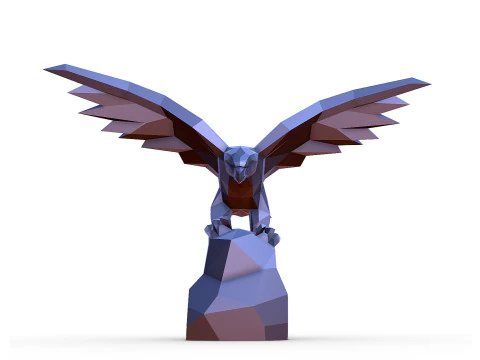 イーグルフィギュア3Dプリントモデル 3Dプリントモデル