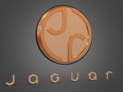 New Jaguar Logo 3D प्रिंट मॉडल