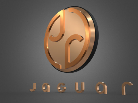 New Jaguar Logo Modelo de impresión 3D