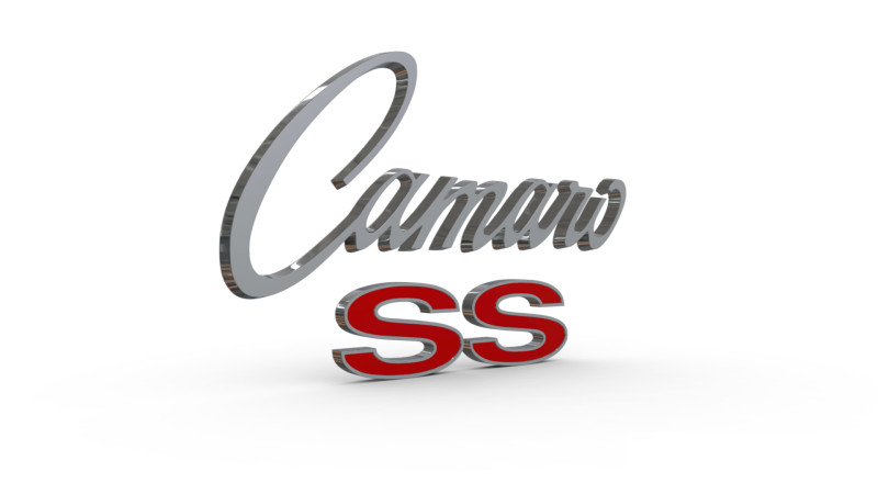 Camaro ss Porsche emblem nameplate Modelo de Impressão 3D .c4d .max .obj .3ds .fbx .stl .blend 