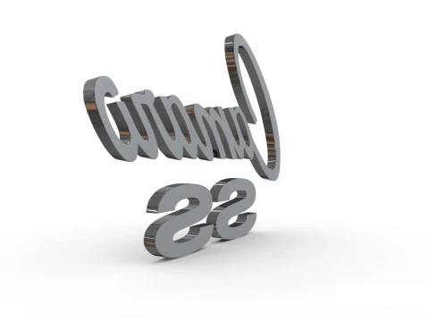 Camaro ss Porsche emblem nameplate 3D Print Model