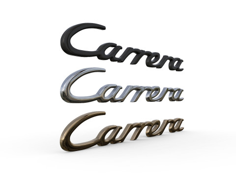 Carrera Porsche emblem nameplate 3D Принт Модель
