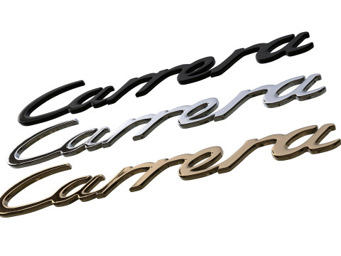 Carrera Porsche emblem nameplate 3D Принт Модель