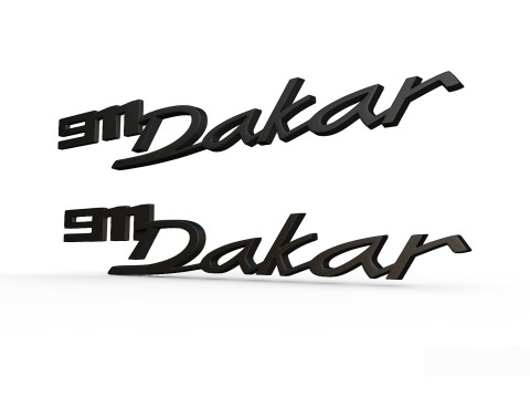 911 dakar emblem nameplate Model do druku 3D